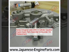 Corée Oringinal Used G4EE 4 cylindres moteur à essence pièces de rechange Assemblage pour Hyundai 1.4L cylindrée