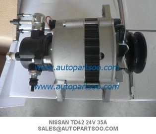 Un bon prix. ALTERNATEUR de SAFARI d'Alternador NISSAN TD42 23100-11T18 Nissan Patrol, 24V, 35 ampères, TD42 en ligne