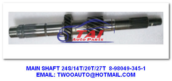 Bon prix Pièces d'auto pièces de camion japonais 8-98049-345-1 ensemble d'arbre d'engrenage principal pour Isuzu Vgs pick-up arbre principal 24S/14T/20T/27T en ligne