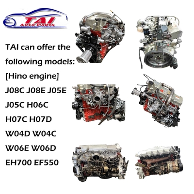 J05C J08C J08CT J08E J08ET Moteurs japonais d'occasion Moteur turbo pour camion Hino