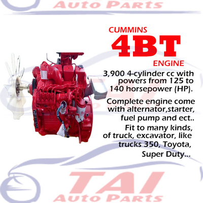 Good price 4BT 3.9L moteur de camion complet pour les machines d'ingénierie de camions Cummins en ligne