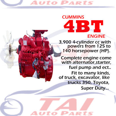 4BT 3.9L moteur de camion complet pour les machines d'ingénierie de camions Cummins