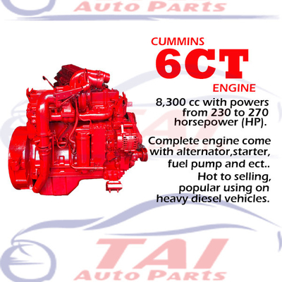 6BT 6CT 4BT Moteurs Cummins d'occasion Véritables Bonnes performances Taille standard