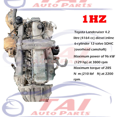 Moteur diesel d'origine 1HZ d'occasion avec boîte de vitesses pour Toyota Land Cruiser et Coster Bus Pour les pièces de moteur de voiture japonaise d'occasion
