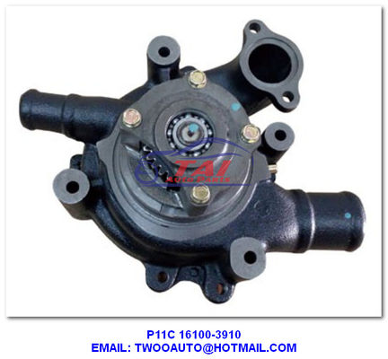 Bon prix Pièces de refroidissement de camions pompe de direction de voiture, pompe à eau P11C pour HINO Bus OEM 16100-3910 en ligne