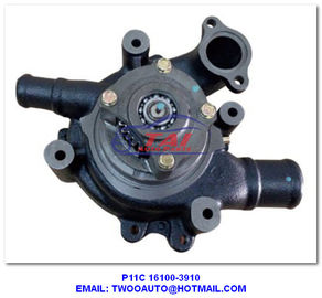 Pompe de refroidissement de direction assistée de voiture de pièces de camion, pompe à eau de P11C pour l'OEM d'autobus de HINO 16100-3910