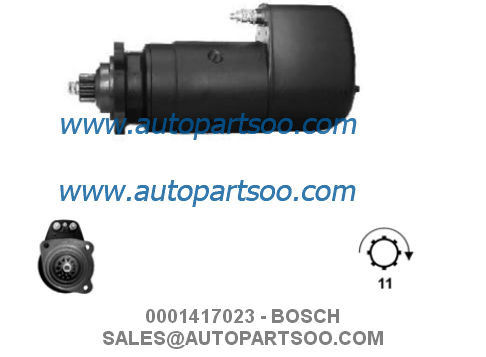 Bon prix 0001411010 0001417023 - Démarreur BOSCH 24V 6.6KW 11T MOTORES DE ARRANQUE en ligne