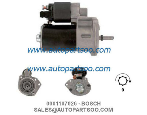 Bon prix 0001107026 0001107103 - Démarreur BOSCH 12V 1.1KW 9T MOTORES DE ARRANQUE en ligne
