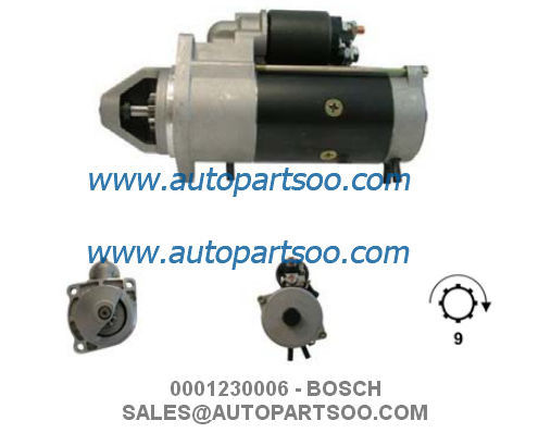 Bon prix 0001230006 0001230014 - Démarreur BOSCH 12V 3KW 9T MOTORES DE ARRANQUE en ligne