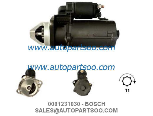 Bon prix 0001231030 0001368056 - Démarreur BOSCH 24V 4KW 11T MOTORES DE ARRANQUE en ligne