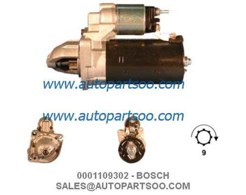 Bon prix 0001109302 0001109303 - Démarreur BOSCH 12V 2.5KW 9T MOTORES DE ARRANQUE en ligne