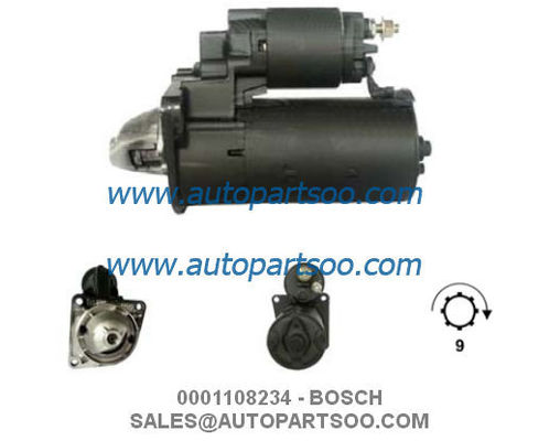 Bon prix 0001108234 0001108235 - Démarreur BOSCH 12V 1.4KW 9T MOTORES DE ARRANQUE en ligne