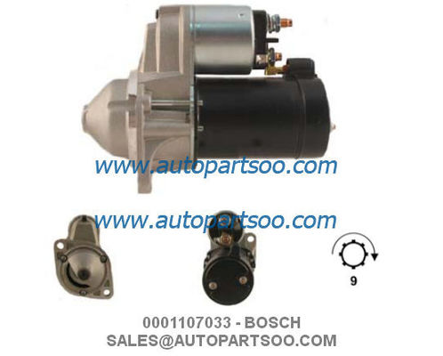 Bon prix 0001107033 0001107062 - Démarreur BOSCH 12V 1.1KW 9T MOTORES DE ARRANQUE en ligne