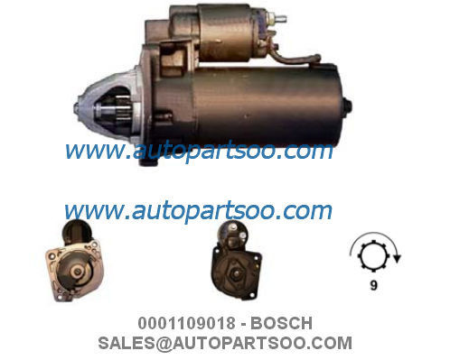 Bon prix 0001109018 0001110092 - Démarreur BOSCH 12V 1.8KW 9T MOTORES DE ARRANQUE en ligne