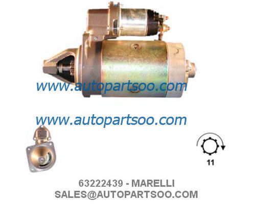 Bon prix 63222400 63222439 - Démarreur MARELLI 12V 1.3KW 11T MOTORES DE ARRANQUE en ligne