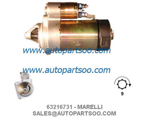 Bon prix 63216731 ​​63216747 - Démarreur MARELLI 12V 4KW 9T MOTORES DE ARRANQUE en ligne