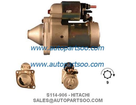 Bon prix S114-905 S114-906 - Démarreur HITACHI 12V 1KW 9T MOTORES DE ARRANQUE en ligne