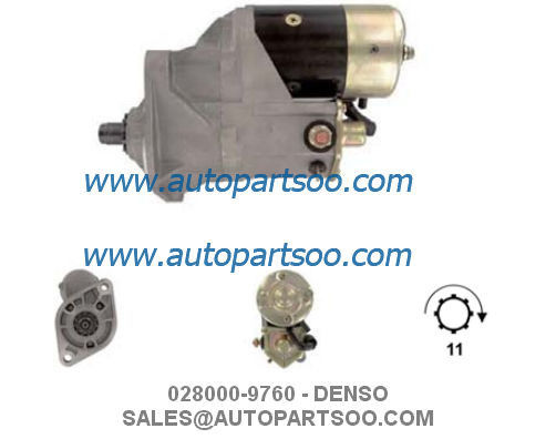 Bon prix 028000-9760 28100-1542 - Démarreur DENSO 24V 4,5KW 11T MOTEURS D'ARRANQUE en ligne