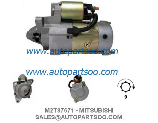 Bon prix M2T87671 0986020091 - Démarreur MITSUBISHI 12V 2.2KW 9T MOTORES DE ARRANQUE en ligne
