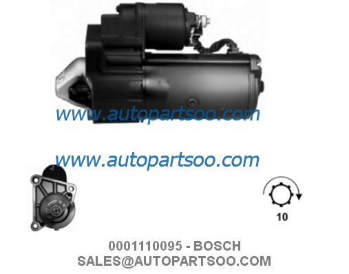 Bon prix 0001110089 0001110095 - Démarreur BOSCH 12V 1.7KW 10,11T MOTORES DE ARRANQUE en ligne