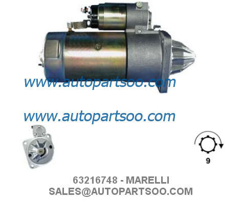 Bon prix 63216748 MT67DB - MARELLI Démarreur 24V 4KW 9T MOTORES DE ARRANQUE en ligne