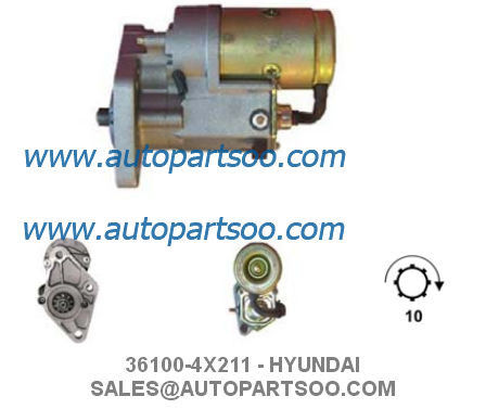 Bon prix 36100-4X210 36100-4X211 - Moteur de démarreur HYUNDAI 12V 2.2KW 10T MOTEURS D'ARRANQUE en ligne